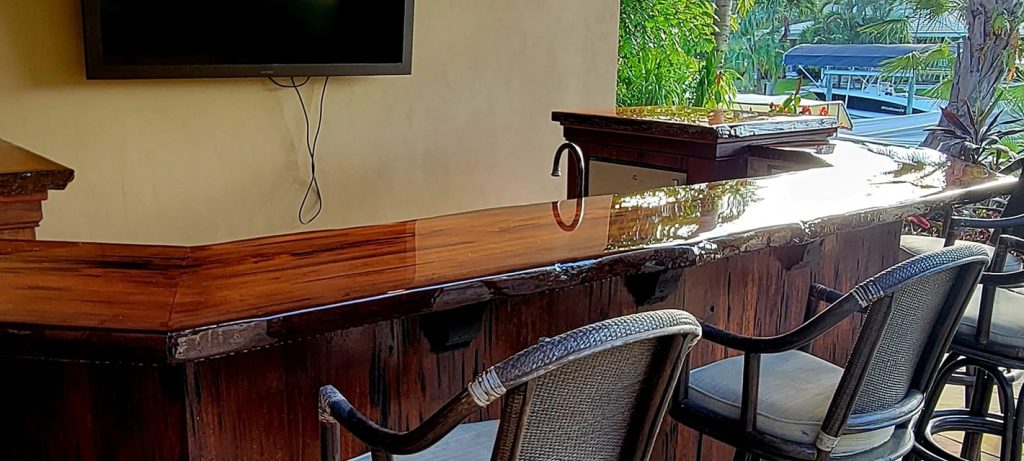 Epoxy Resin Outdoor Bar Countertop